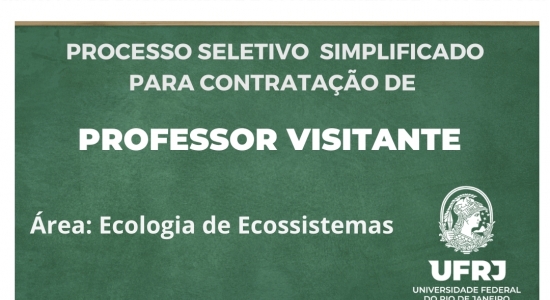 EDITAL DE SELEÇÃO PARA CONTRATAÇÃO DE PROFESSOR VISITANTE 