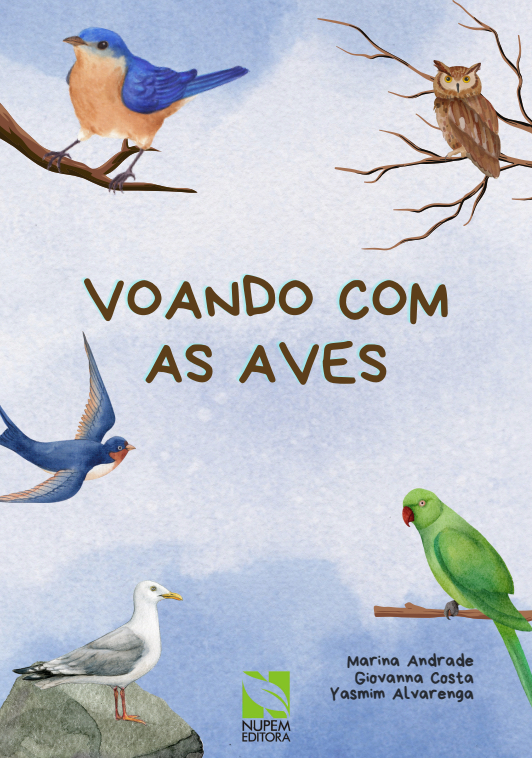 Capa voando com as aves