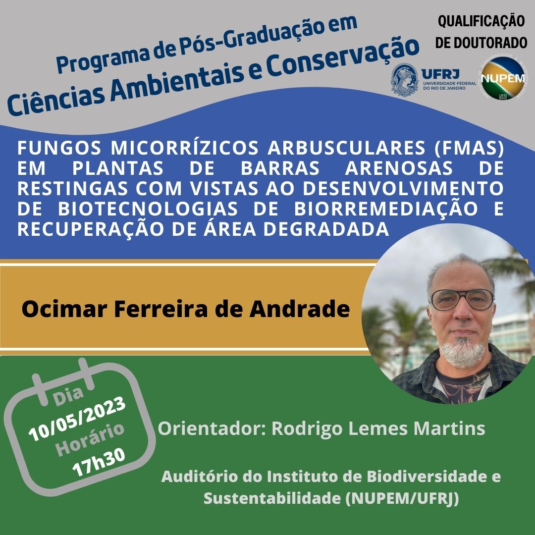 Qualificação de Doutorado de Ocimar Ferreira de Andrade